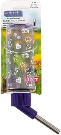 Lixit 4oz Water Bottles for Mice, Dwarf Hamsters and Small Birds. (Translucent Purple)