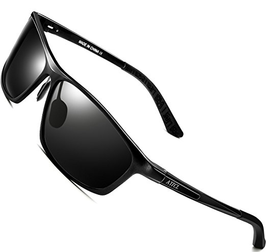 ATTCL Men's Al Mg Metal Frame Polarized Driving Fishing Golf Sunglasses For Men