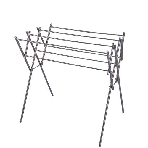 Soges Folding and Tension Towel Rack Towel Rail Towel Holder Free Stand Stainless Steel Material Rust Proof Cloth Rack, 17-31.5L 31.5H inch