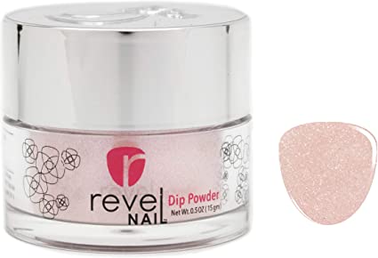 Revel Nail Dip Powder | for Manicures | Nail Polish Alternative | Non-Toxic & Odor-Free | Crack & Chip Resistant | Can Last Up to 8 Weeks | 0.5 oz Jar | Glitter (Lovely, 0.5 oz)