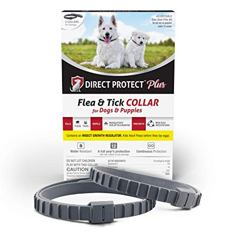 Direct Protect Plus Flea & Tick Collars for Dogs & Puppies