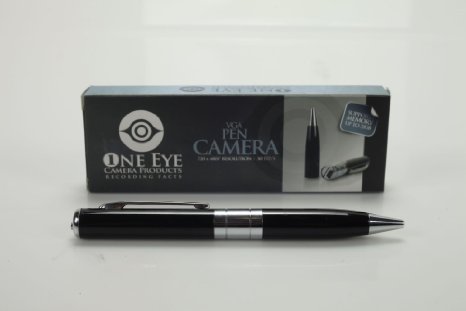 Hidden Camera Spy Pen Recorder Dvr Silver VGA 720x480p Kit Best Micro Mini Secret Cam, NO LIGHTS RECORDING, Up to 32gb Sd Card (Not Included) 90 d. Full Money Back Guarantee!