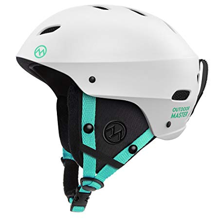 OutdoorMaster KELVIN Ski Helmet - with ASTM Certified Safety, 9 Options - for Men, Women & Youth