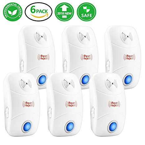 New Ultrasonic Pest Repeller in Pest Control - Mice Repellent & Bug Repellent in Pest Repellent,Insect Repellent for Mosquito,Rat,Mice,Bedbug,Spider,Roach,Ant,Fly,Flea - No more Traps & Sprayers