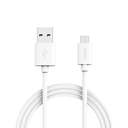 Micro USB Cable, AUKEY USB 2.0 Quick Charge Cable (6.6ft) for HTC, LG G4, Samsung Galaxy S7/S6/Edge and More