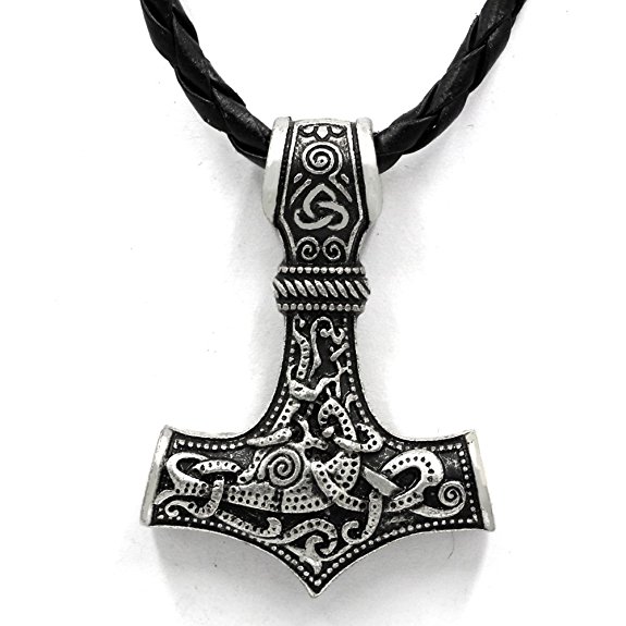 TTKP Men Viking Norse Thor'S Hammer Mjolnir Pendant Necklace Jewelry Scandinavian
