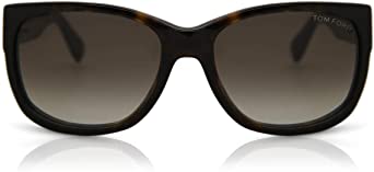 Tom Ford FT0441 52K Dark Havana Carson Oval Sunglasses Lens Category 3 Size 56m