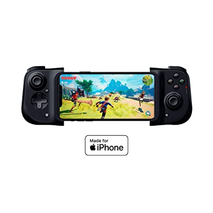 Razer Kishi Controller for iPhone: Compatible with Most iPhones - Cloud Gaming Ready - Lightning Port Passthrough Charging - Clickable Analog Thumbsticks