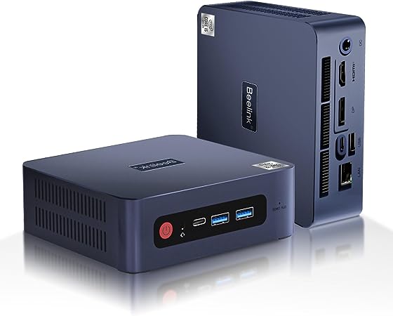 Beelink SEI10 Mini PC,10th Generation Intel i5-1035G7 Processor,up to 3.7GHz Mini Computer,Micro pc with 16G DDR4 RAM/500GB M.2 2280 PCle 3.0 SSD,Supports 5K Triple Display/WiFi6/BT5.2/USB3.2