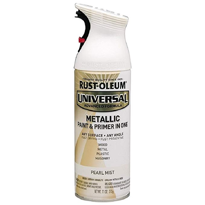 Rust-Oleum 261411 Universal All Surface Spray Paint, 11 oz, Metallic Pearl Mist