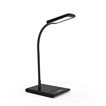 TROND LED Desk Lamp Dimmer, Flexible Gooseneck Task Lamp, 3 Color Temperatures and 7 Brightness Levels, Adjustable Eye-Care Table Lamp for Home Office Bedroom Kitchen Nightstand Reading