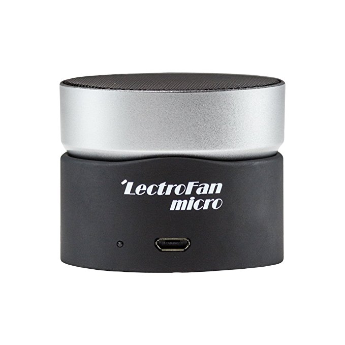 Lectrofan Micro Wireless - White Noise/Fan Sound Machine & Bluetooth Speaker (BLACK)