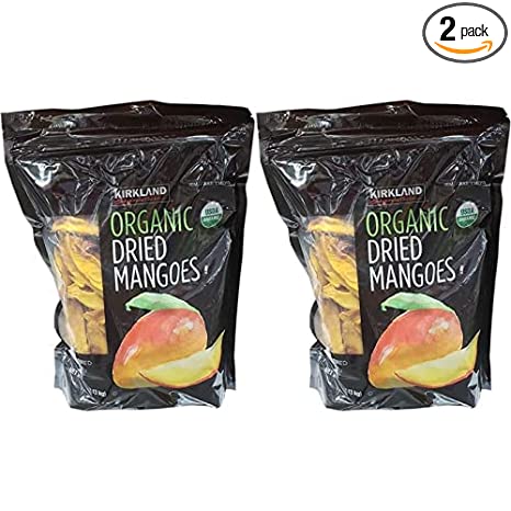 Kirkland Signature Organic Dried Mango, 40 Ounce (Pack of 2)