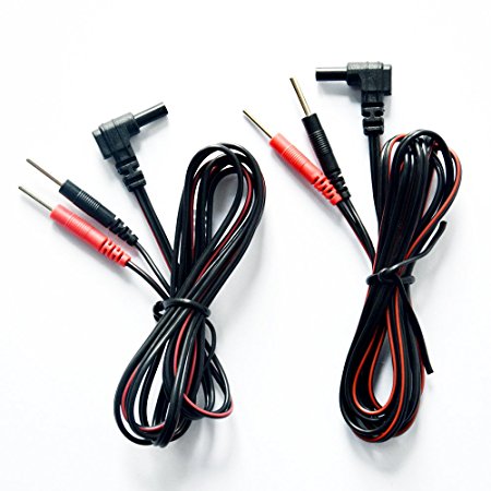 DC 2.35mm Plug 2.0mm Tens Electrode Lead Wires (4)