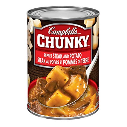 Campbell's Chunky Pepper Steak And Potato Soup, 540ml