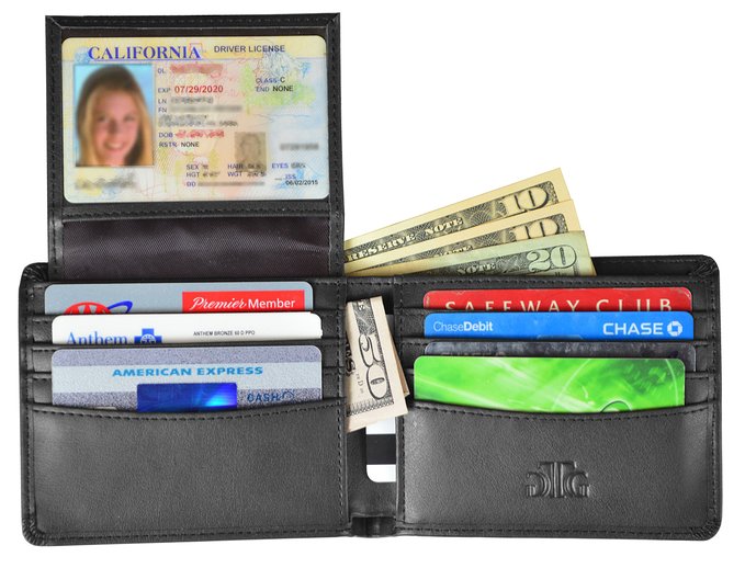 RFID Blocking Wallet for Men - Stylish Genuine Leather Bifold Men's Wallet - Our RFID Wallet uses the best RFID blocking material for your protection - RFID Blocking Passport Sleeve & Gift Box Incl.