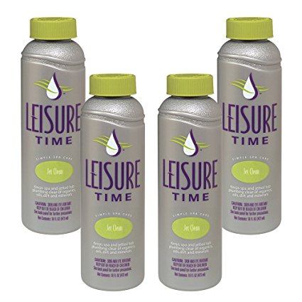 Leisure Time 45450-04 Jet Clean for Spas and Hot Tubs (4 Pack), 1 pint