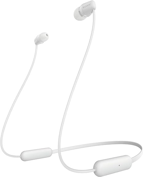 Sony WI-C200 Wireless Bluetooth Headphones (White)
