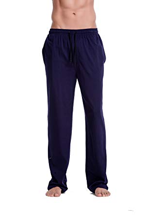 CYZ Men's 100% Cotton Jersey Knit Pajama Pants/Lounge Pants