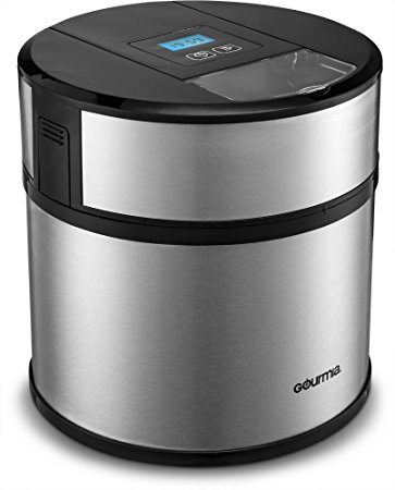 Gourmia GSI170 Automatic Ice Cream, Frozen Yogurt & Sorbet Maker With Digital Timer, 3 Pints, Free Recipe Book Included