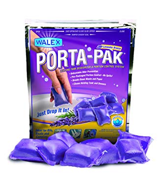 Walex PPRVLAV Porta-Pak Holding Tank Deodorizer Drop-Ins, Lavender Breeze (Pack of 10)