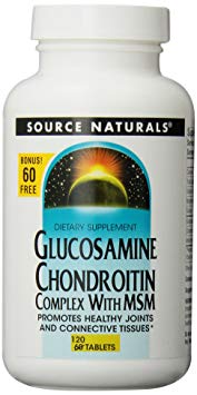 Source Naturals Glucosamine Chondroitin Complex with MSM, 60 60 Tablets