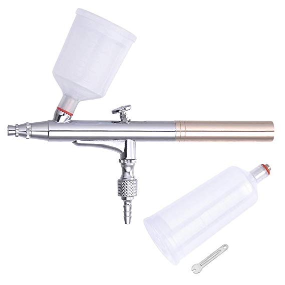 AW 0.3mm Dual-Action Airbrush Gun Kit Gravity Feed Cake Decorating Nail Art Makeup Tattoo Hobby