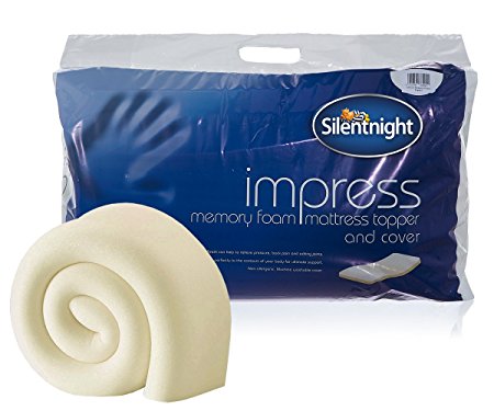 Silentnight Impress 2.5 cm Memory Foam Mattress Topper, Double