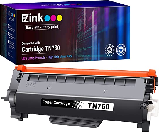 E-Z Ink (TM TN760 Toner Cartridge Replacement Compatible for Brother TN-760 TN730 TN-730 for DCP-L2550DW HL-L2350DW L2395DW L2390DW L2370DW MFC-L2710DW L2750DW L2730DW (Black, 1 Pack)