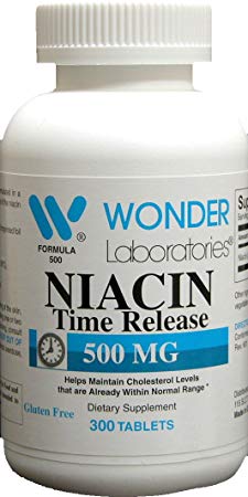 Niacin 500 Mg Time Release - 300 Tablets #5005