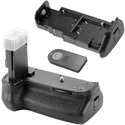 Neewer BG-1KIR Vertical Battery Grip with IR Remote Controlling for Canon EOS 6D Replacement for Canon BG-E13,Works with 1 or 2 Pieces LP-E6 or 6 Pieces AA Batteries