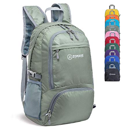 ZOMAKE 30L Lightweight Packable Backpack Water Resistant Hiking Daypack,Small Travel Backpack Foldable Camping Outdoor Bag