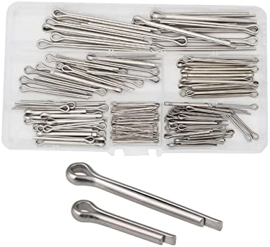 Cotter Pin Assortment Kit with Fastener Clip Key 304 Stainless Steel 1.5 2.5 3.2 4mm