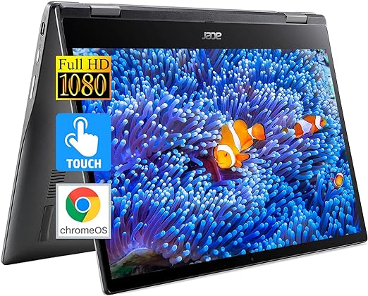 acer 2023 Touchscreen Chromebook Spin 513 Convertible Laptop, Octa-core Processor, 13.3" FHD IPS Touch Corning Gorilla Glass Display, 4GB LPDDR4X, 64GB eMMC, WiFi 5, Backlit Keyboard, Chrome OS