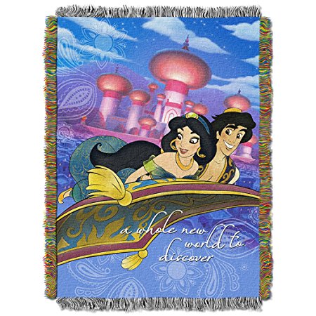 Disney Aladdin A Whole New World Tapestry Throw, 46 by 60"