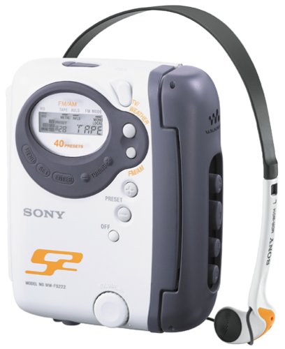 Sony WM-FS222 S2 Sports Walkman Stereo Cassette Player with FM/AM/TV and Weather Radio