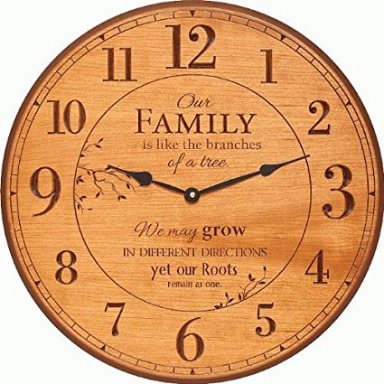 Our Family Is Like The Branches Of A Tree Clock 17 X 17