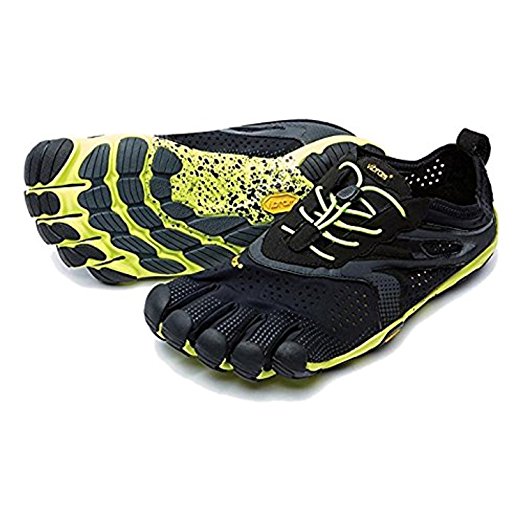 Vibram FiveFingers Men's V-Run Barefoot Shoes & Toesock Bundle