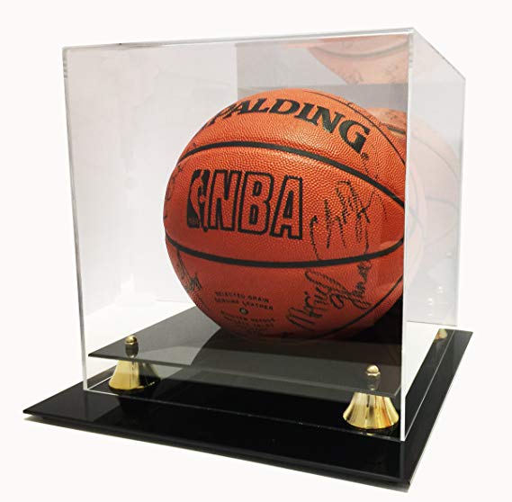 Max Protection Deluxe UV Protected Acrylic Basketball Display Case with Mirrored, Back
