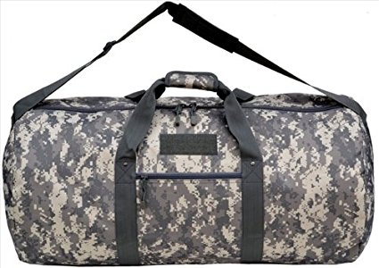 Explorer Tactical Round Heavy Duty Duffel Bag With Shoulder Strap