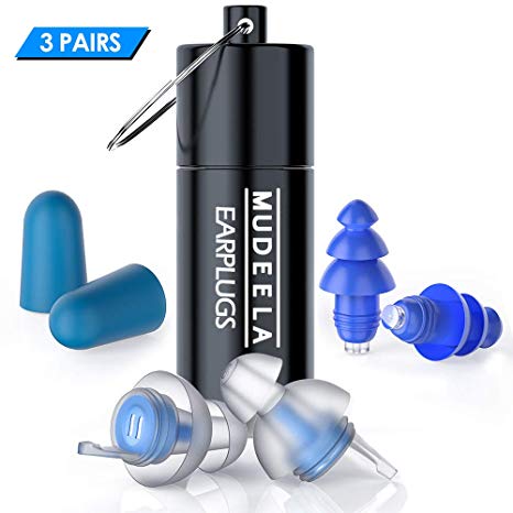 [Upgrade Version] High Fidelity Concert Earplugs - Noise Reduction Hearing Protection Ear Plugs for Concerts, Musicians, Drummers, DJ, Motorcycle and Work - Reusable, Comfortable to Wear