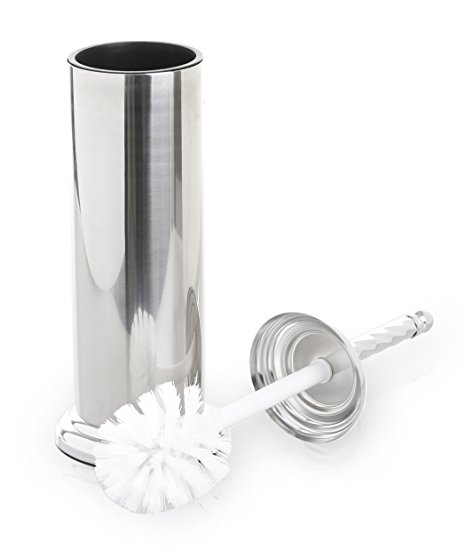 BINO Toilet Brush & Holder with Removable Drip Cup, Polished Chrome