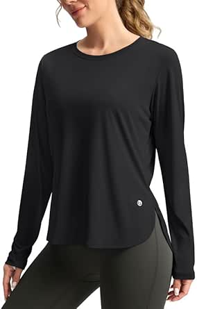 Women's Sun Shirts UPF 50  Long Sleeve UV Protection Shirt Lightweight Quick Dry Workout Hiking Tops for Women