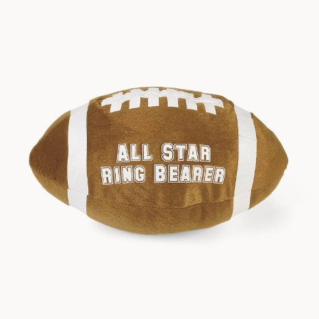Plush "All Star Ring Bearer" Football