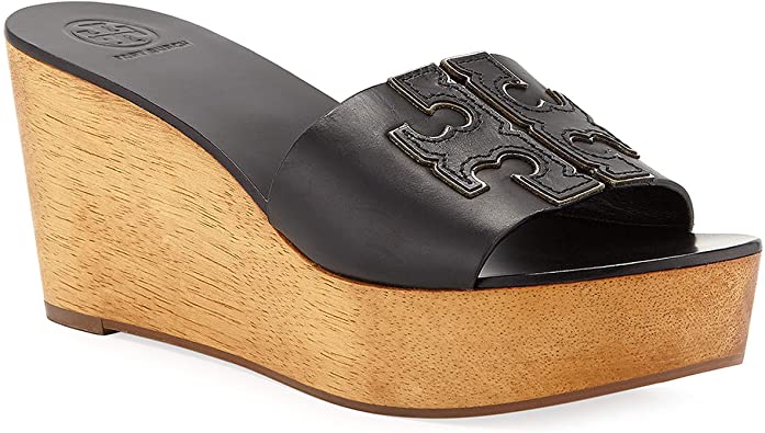 Tory Burch Women's INES 80mm Wedge Slides