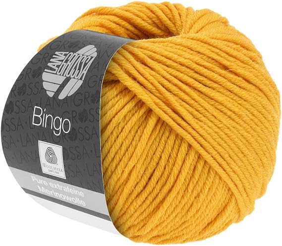 Lana Grossa Bingo, 729 Yolk Yellow Yarn