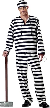 California Costumes Men's Jailbird Costume