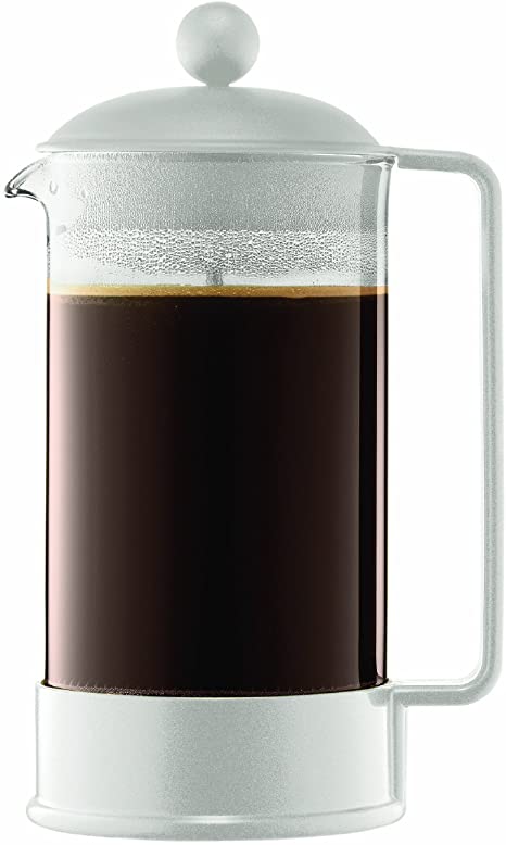 Bodum Brazil French Press Coffeemaker, 1-Liter, Off-White, 8-Cup