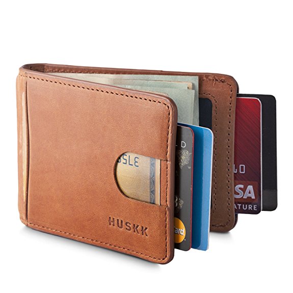 Slim Mens Wallets for Men - RFID with Strap Money Clip - Premium Quality