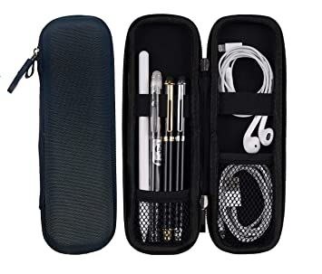 Unigear Apple Pencil Case Holder,Slim EVA Carrying Case/Bag/Pouch/Holder for Apple Pencils,Executive Fountain Pen,Ballpoint Pen,Stylus Touch Pen (Black)
